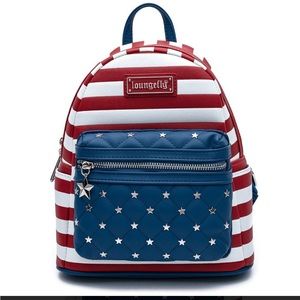 Loungefly Americana Quilted Mini Backpack
